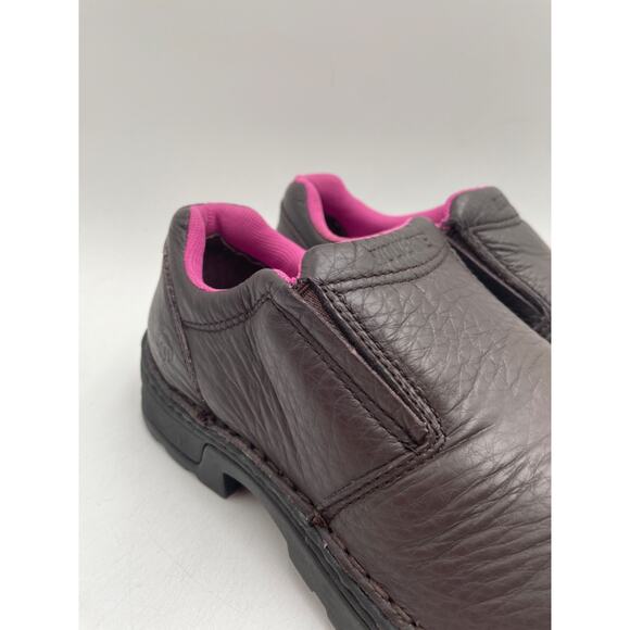 WOLVERINE BAILEY Women's USED Steel-Toe Slip On Work Shoe Brown US Size 10 - Picture 3 of 11